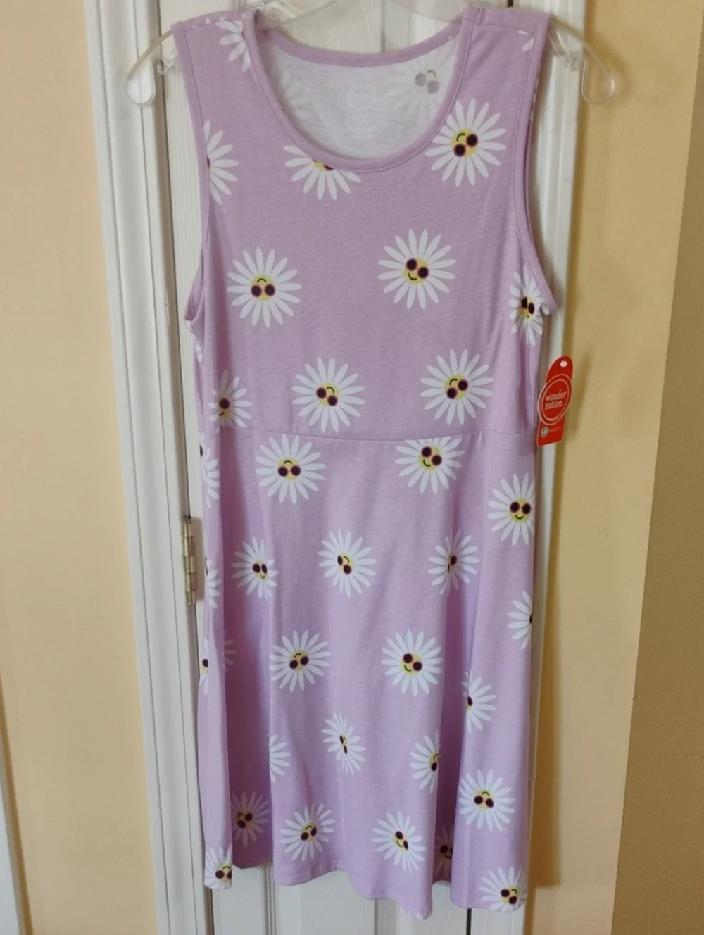 wonder nation Lilac Daisy Print Sleeveless Dress